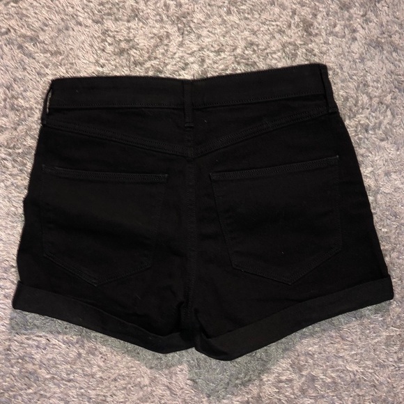 H&M Black Denim Shorts - Regular Waist - Picture 2 of 3